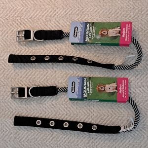 Petmate Mountain Collar, Set of 2 Dog Collars, Size Medium.